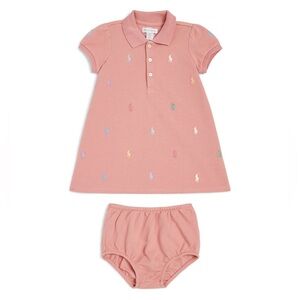 Kids Ralph Lauren All-Over Polo Pony Dress Size 18M